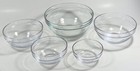 Mixing or Condiment Bowls Nesting Set Of 5 Pcs Clear Bowls