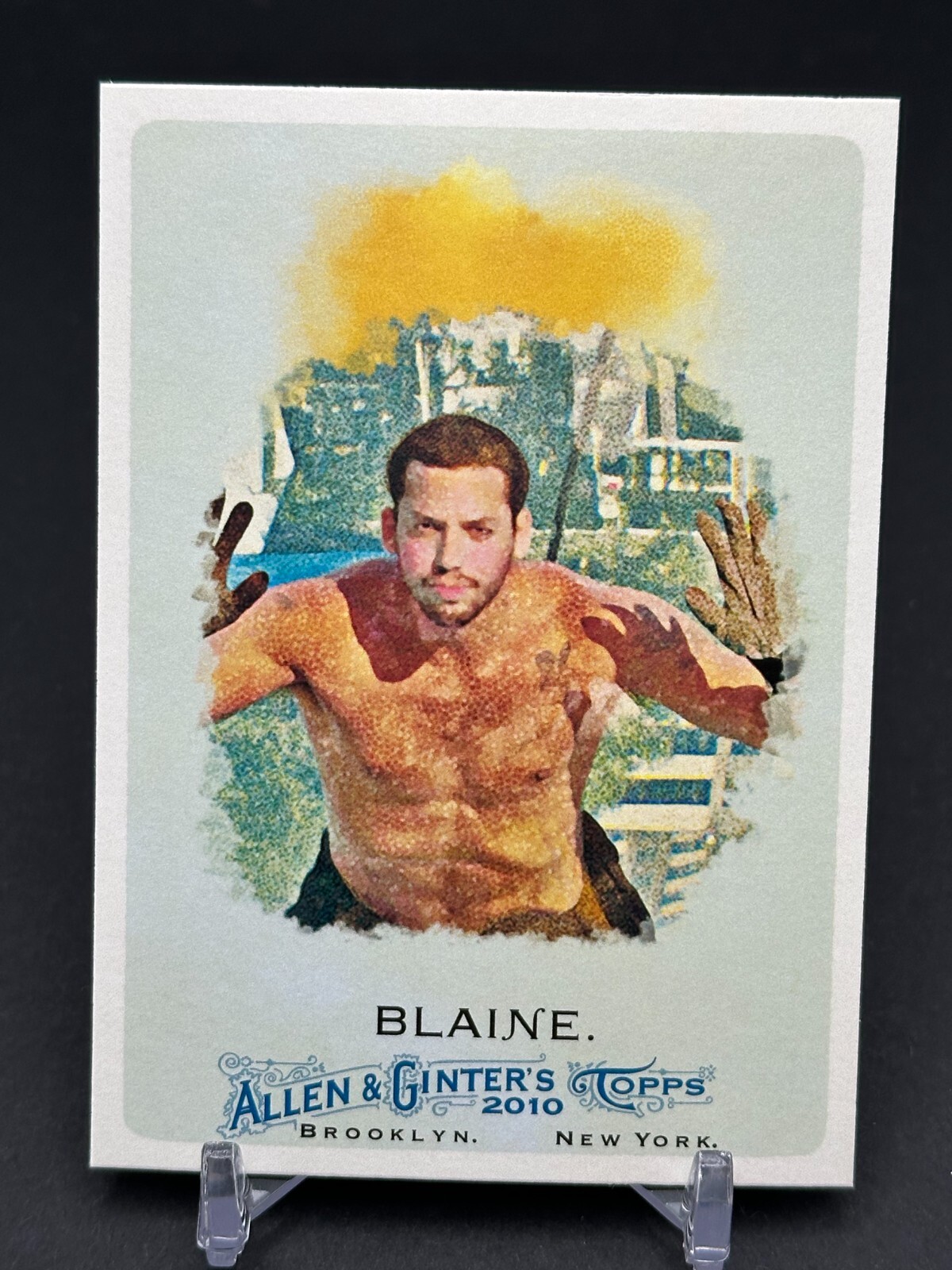 2010 Topps Allen & Ginter David Blaine #272 Holder of Various World Records