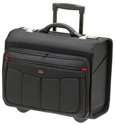 Aktenkoffer Pilotenkoffer Laptop Trolley Schwarz 47 cm Davidts bei Bowatex