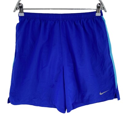 NIKE DRI-FIT Blaue Sportshorts Größe L