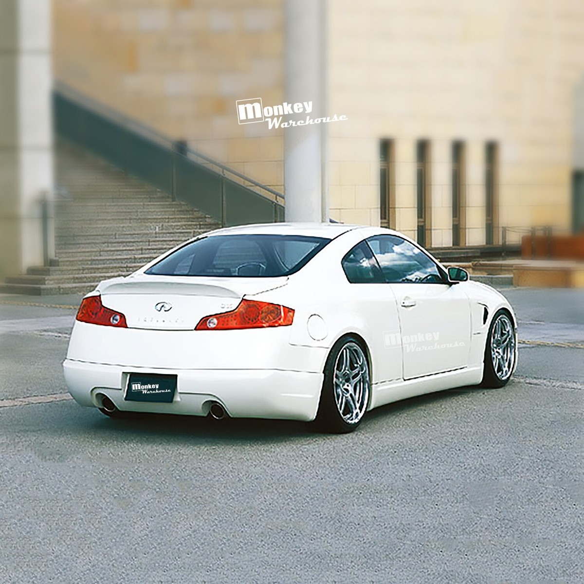 Ing's Style Rear Bumper Lip Spoiler for Nissan Skyline V35 250GT