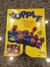 New Topple Board Game Vintage 1999 Pressman SEALED    