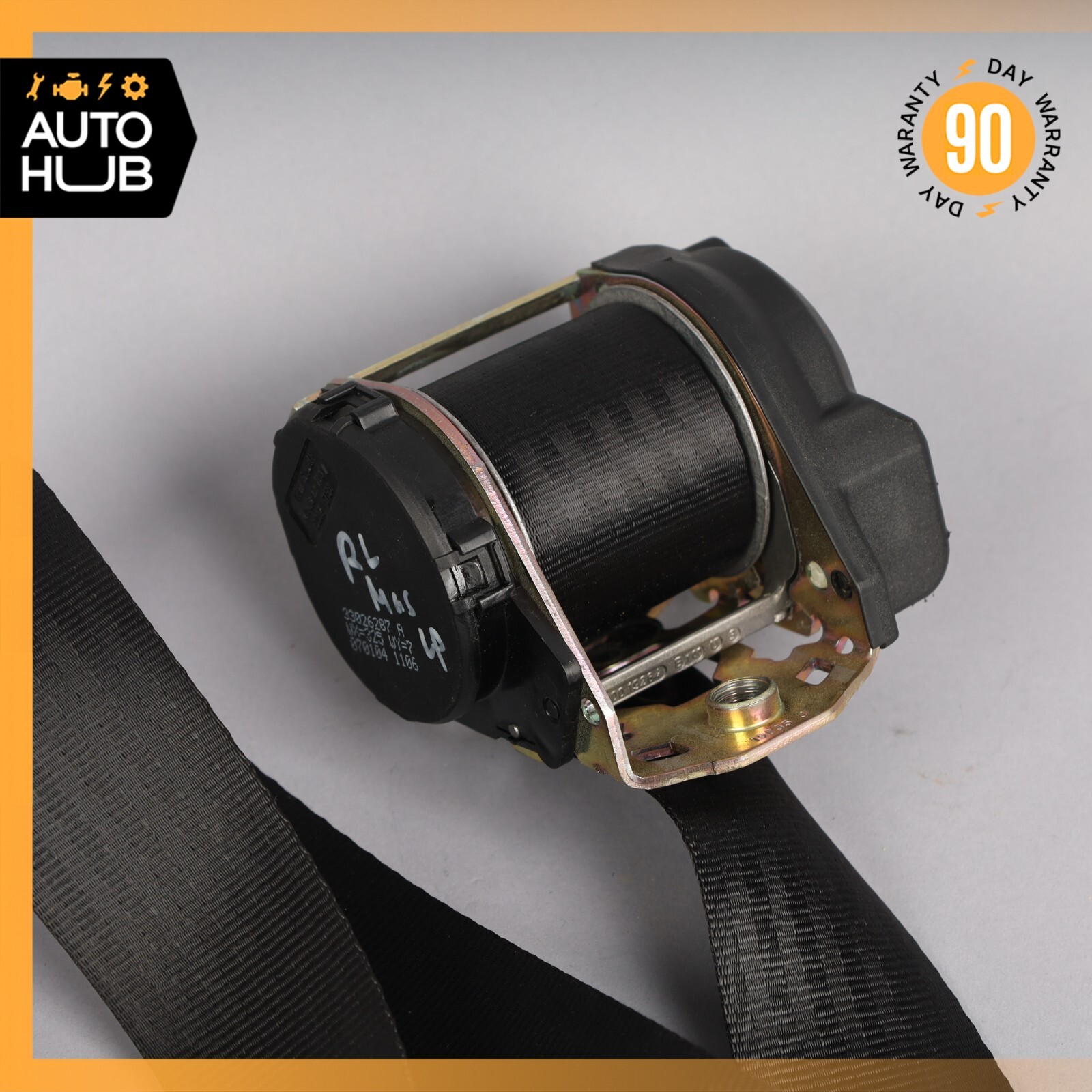 02-07 Maserati Coupe 4200 GT M138 Rear Left Driver Side Seat Belt Black OEM