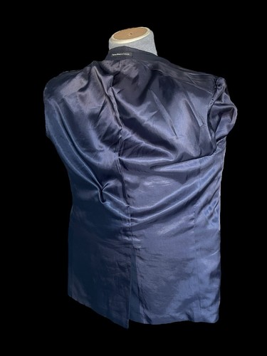 VTG J Press Navy Percival Blazer Gold Buttons 43L University Made In Canada - Picture 13 of 17