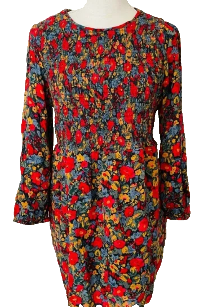 NEW Isabel by Ingrid Isabel Floral Smocked Maternity Shirt Top