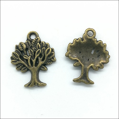 Lot 8/20/50X Jewelry Making DIY Tree Alloy Charms Pendants 21x16mm - Picture 10 of 10