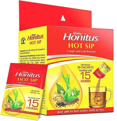 Dabur Honitus Hot Sip Ayurvedic Kaadha Power of 15 ayurvedic Herbs