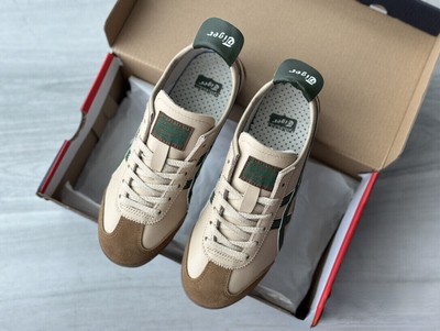 Onitsuka Tiger MEXICO 66 Stylish Classic Beige/Grass Green Unisex Sneakers