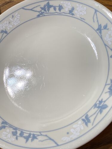 Corelle PRIMA PRIMAVERA Piatti Burro Pane 6 3/4" Blu Bianco Bordo Floreale 4 pz - Foto 4 di 7