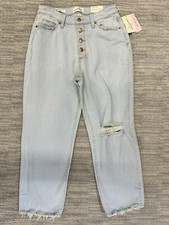 Universal Thread Womens Size 6 28R Curvy High Rise Vintage Straight Jeans Light