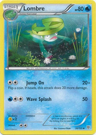 Lombre 30/135 - Pokemon Plasma Storm Uncommon Card