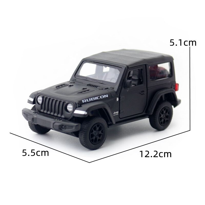 Jeep Rubicon ブラック ミニカー 1/36 jeep wrangler rubicon carro de brinquedo off-road rmz city