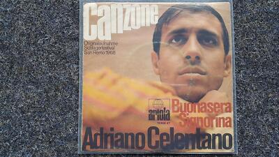 7'' Single Vinyl Adriano Celentano - Canzone/ Buonasera Signorina GERMANY
