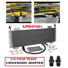 Lpd47391 40000 40k Gvw Transmission Oil Cooler Low-pressure Drop 6an Fittings