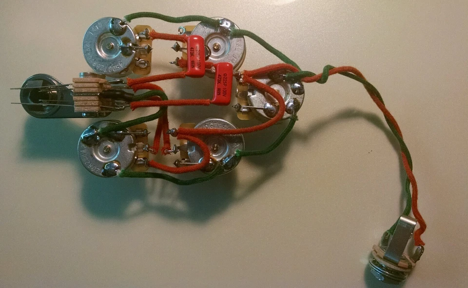 Rickenbacker 340, 350SH, 370 3 Pickup Chitarra Cablaggio 5 Controlli - Mono - Immagine 4 di 4