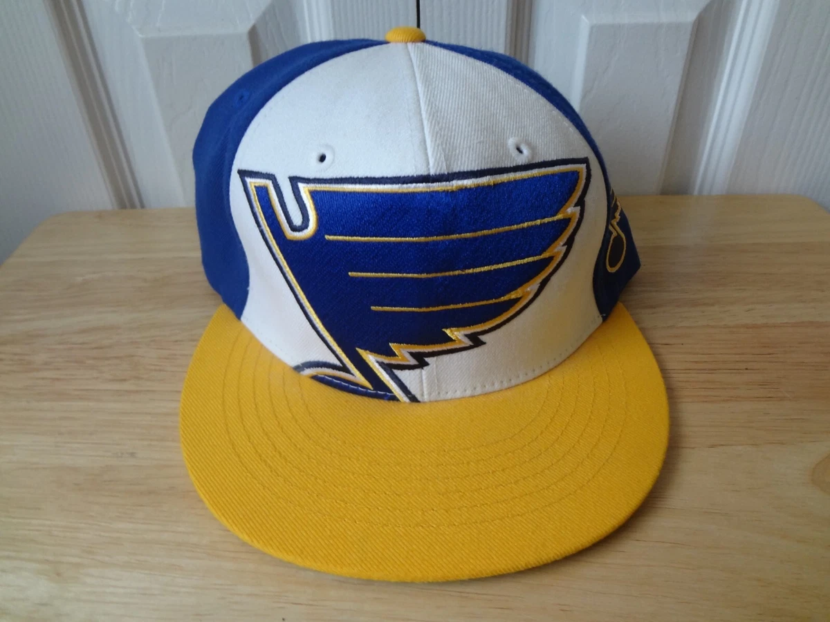 Vintage NHL St. Louis Blues BIG LOGO Snapback Cap Hat '47