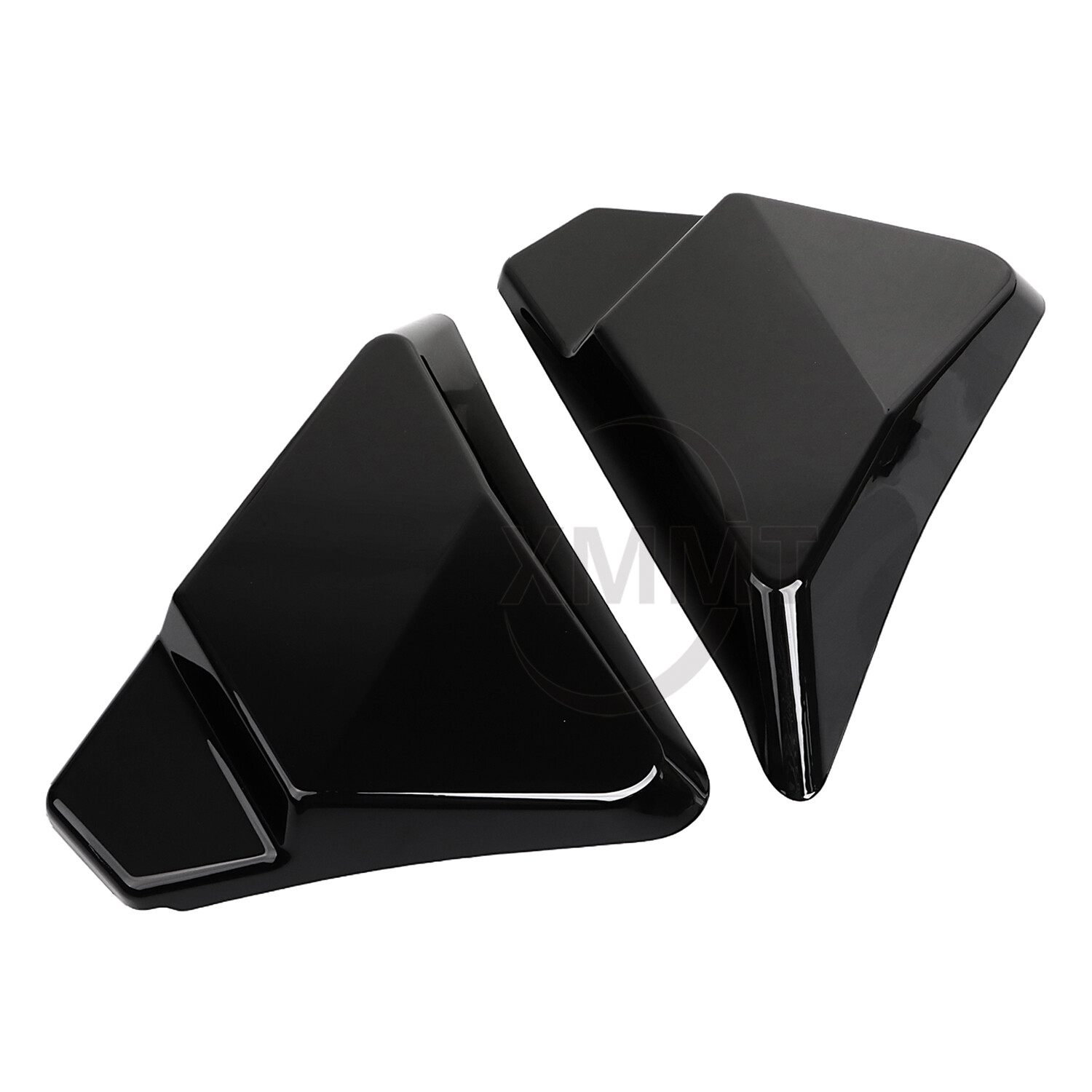 Side Covers Panel Black For Harley Touring Road King Street Electra Glide 97-07