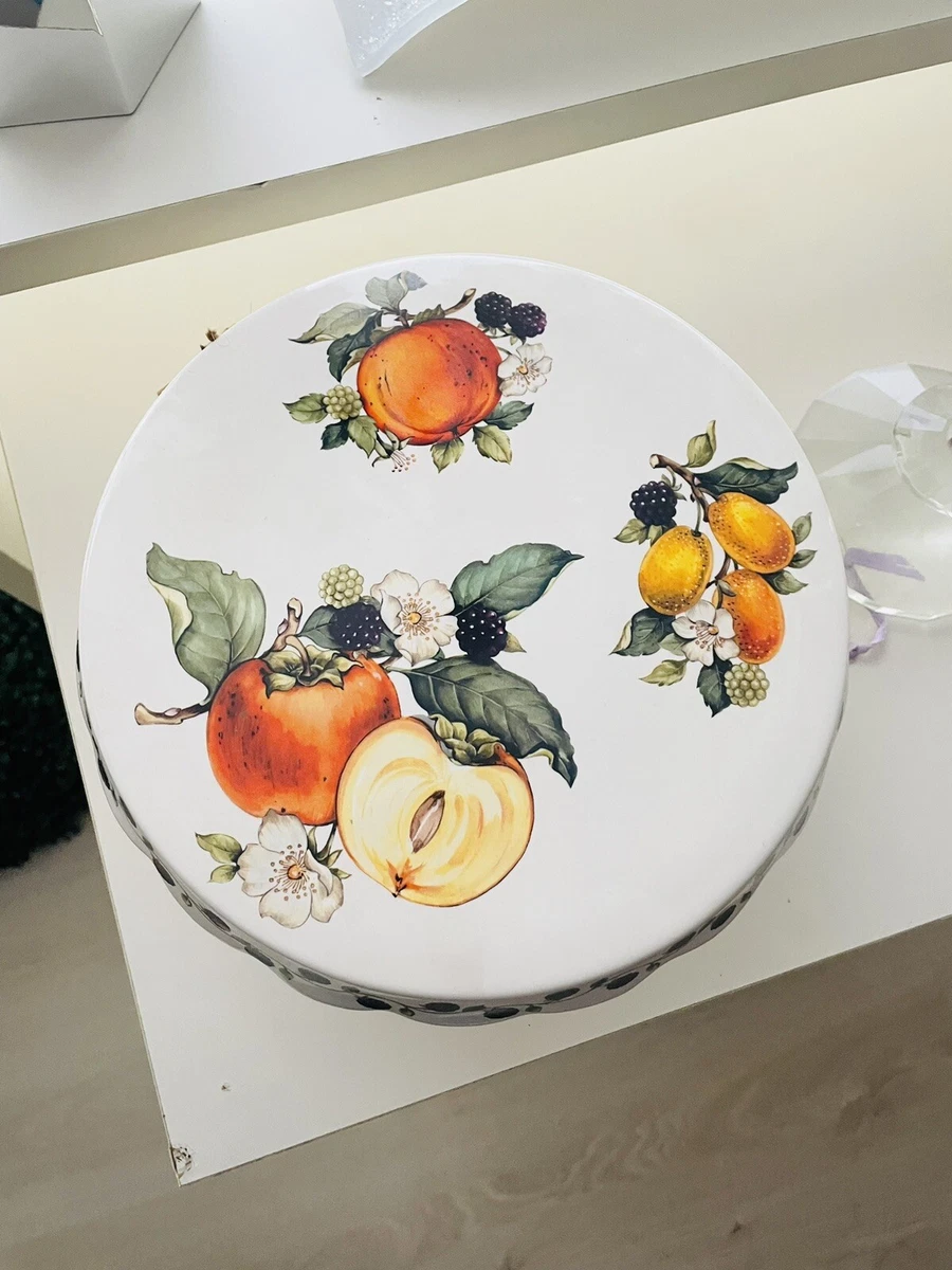 3 piani in ceramica vintage, supporto per torte con bellissimi motivi a forma di rosa, per la visualizzazione di piatti di torta (White Gold Rim