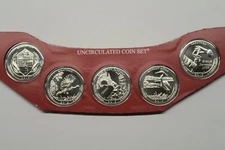 2015 D Uncirculated ATB Quarters in Mint Packaging/Cello, 5 Coins