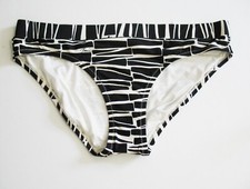 Trina Turk Swim Womens Hipster Bikini Bottom Black Multi 2TT3CD97 Sz 8 - NWT