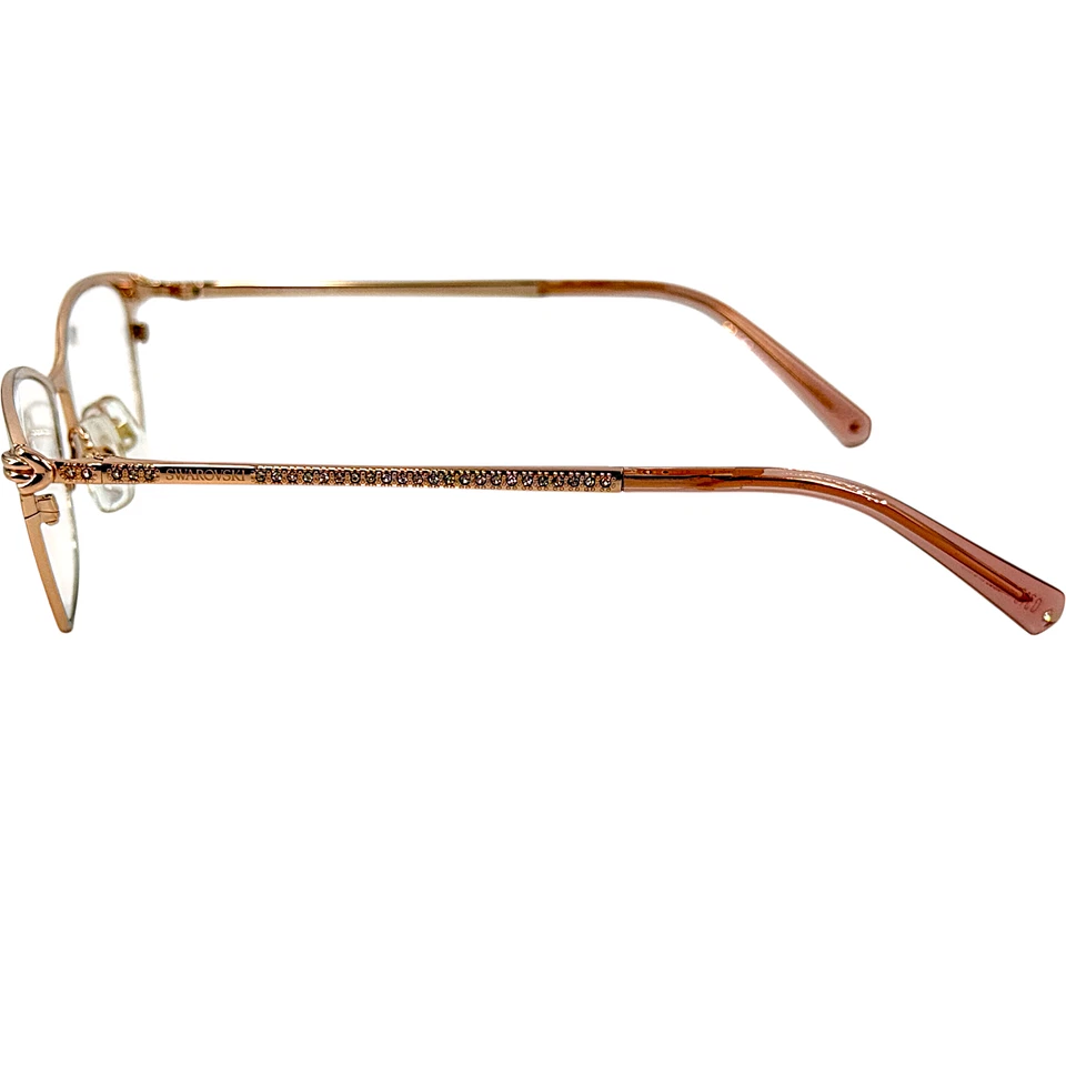 Marco de gafas de metal Swarovski SK5318 para mujer 028 oro rosa brillante 51-16 Foto 4 de 4