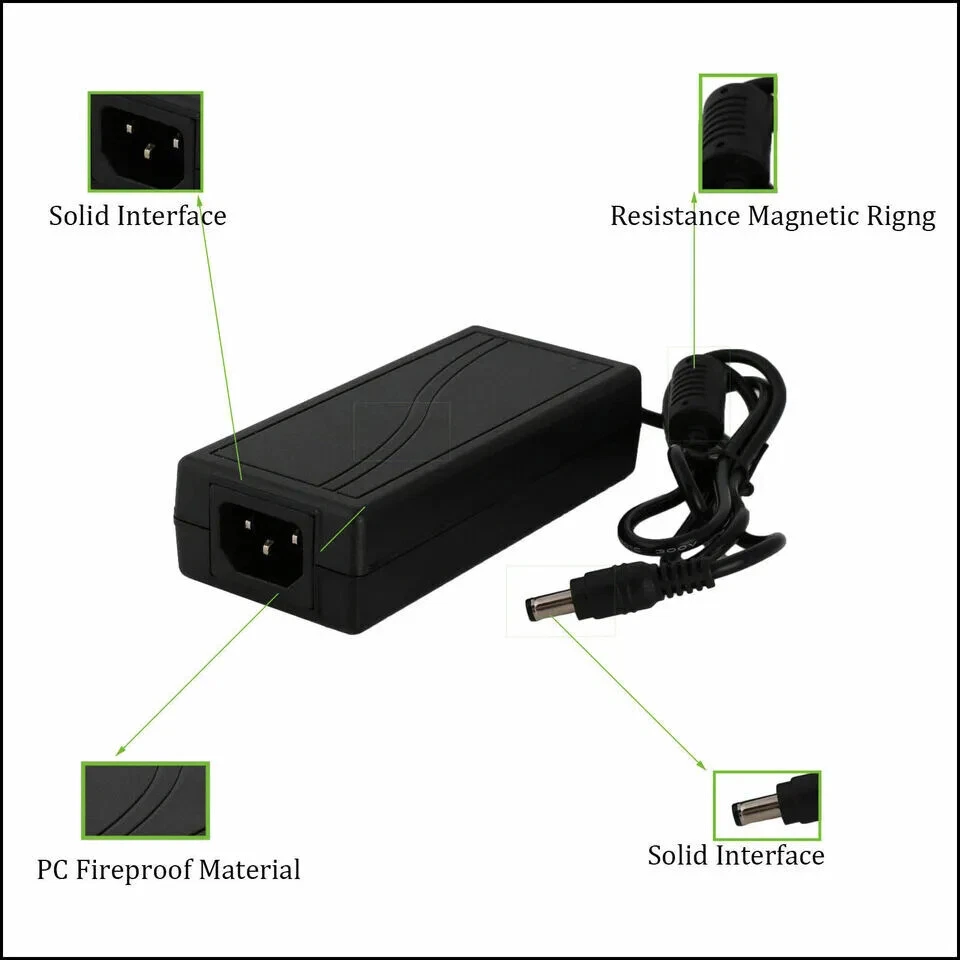 AC/DC 12V 5A Power Supply Adapter Transformer For 5050/5630 LED Strip Light 60W - Image 3 of 4