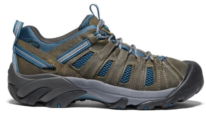 Keen Men s Voyageur Leather Hiking Shoe Alcatraz Legion Blue