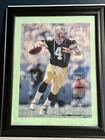 Brett Favre Autographed In Frame Signed W/ statistics Green Bay Packers Vintage