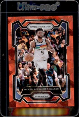 2023-24 Panini Prizm #218 Nickeil Alexander-Walker RED CRACKED ICE Prizm - BK1