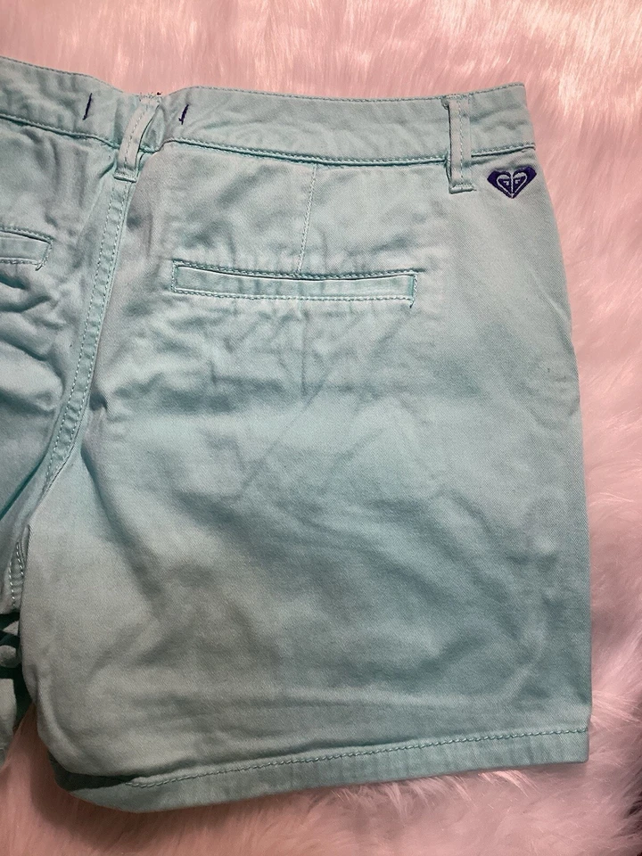 Roxy Sea Foam Green Women’s Chino Shorts Size 11 - Imagem 4 de 4