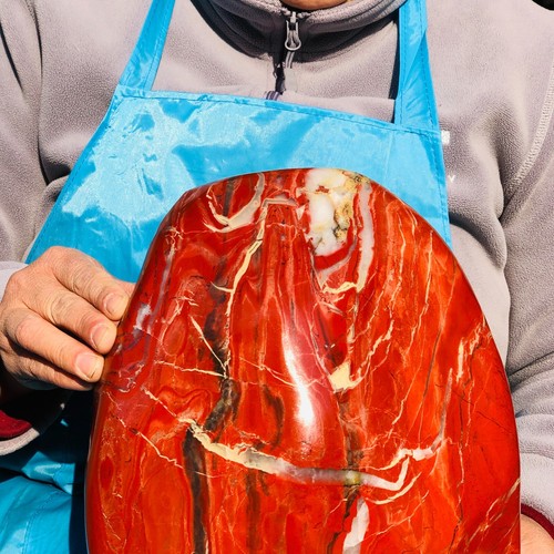 30.36LB Natural Red Jasper Quartz Hand Polishing Crystal Specimen - Picture 11 of 18