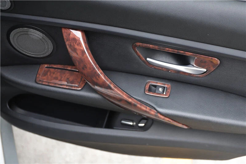 Interior Door Armrest Strip Trim 4PCS Fit For BMW 3 Series 2013~2019 Wood Grain - image 4 of 4