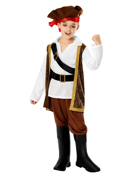 Piraten Jungen KostüM Kinder Buch Tag Piraten FaschingskostüM Karibik-image