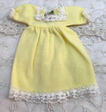 Vintage Doll Yellow Nightgown 8"Doll Nightgown Ginny Style Outfit
