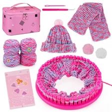 PREBOX Knitting Loom Craft Kit for Kids  Beginners - Create Hat  Scraf with Y...