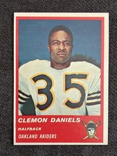 1963 Fleer Football #57 Clemon Daniels Oakland Raiders NM/MT