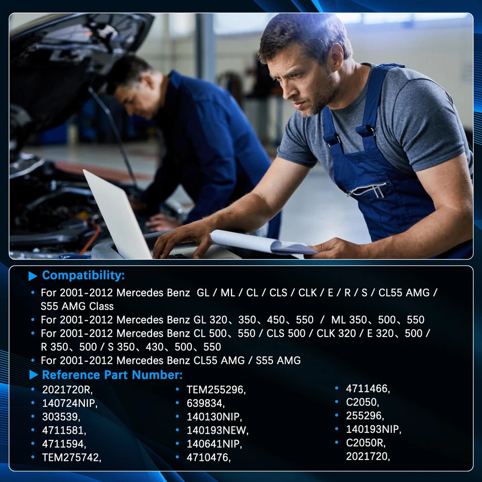 A/C AC Compressor w/ Clutch for Mercedes-Benz ML350 R350 CLS550 GL550 S350 S550 - Image 2 of 4