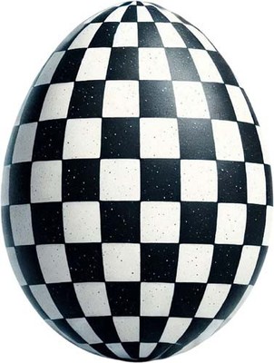 Ostern schwarz weiß Ei Wandbild Schlafzimmer Kinderzimmer Van Vinyl Aufkleber Abziehbild 6 Größen