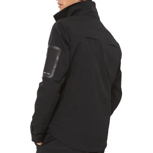 Mens Michael Kors Kors X Tech Jacket XL Black Technical Full Zip Layered Look image 2