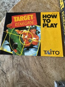 Target: Renegade Nintendo NES Game Box Manual Taito Made in Japan Cart