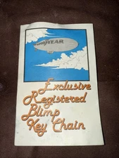 Vintage GOODYEAR TIRE & RUBBER CO Keychain BLIMP AIRSHIP Drop Mailbox Cleveland