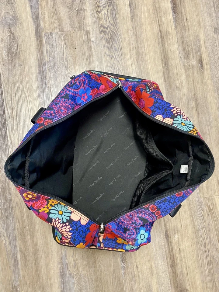 Bolso de Viaje Vera Bradley Floral 22" RUEDA Lona Rodante Nuevo sin Etiquetas Foto 4 de 4