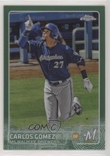 2015 Topps Chrome Green Refractor 11/99 Carlos Gomez #73 s3g