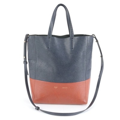 Excellent Condition Celine Vertical Cabas Small Leather 2WAY Shoulder Bag Crossb