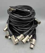 6 Pack 10 ft foot 3Pin XLR Extension Microphone Mic audio Cable Male to Female