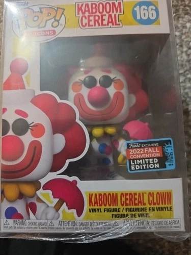 FunKo POP! Ad Icons Kaboom Cereal Clown #166 2022 NYCC Exclusive With Protector