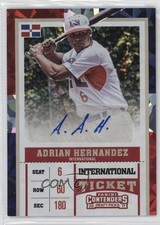 2017 Contenders Draft Picks Cracked Ice Ticket /23 Adrian Hernandez #7 Auto 1h0p