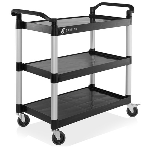 OPEN BOX - 3-Tier Heavy-Duty Utility Service Cart with Wheels - 40.25" x 38.5"