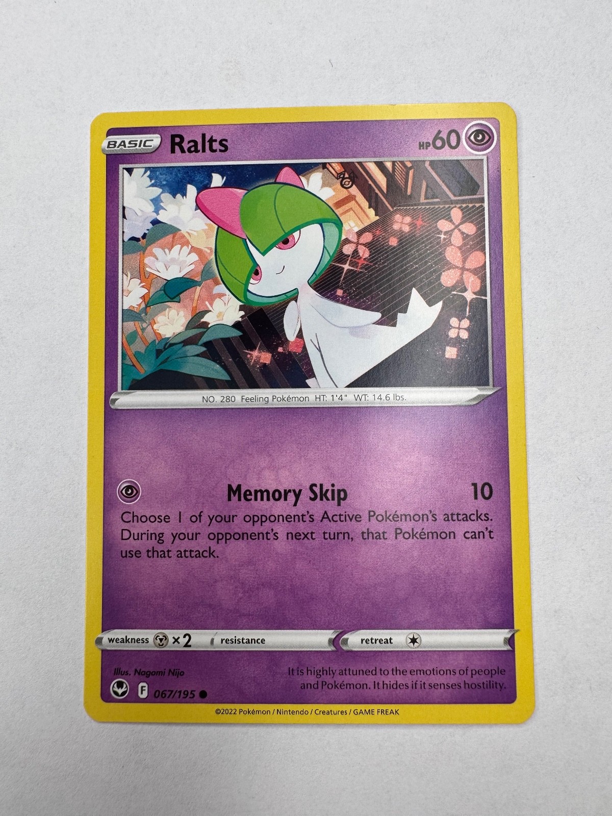 Ralts Common SWSH12: Silver Tempest 067/195 NM