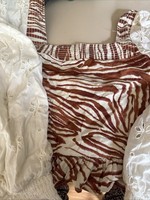 Extra Small Shirt The Label Brown Print